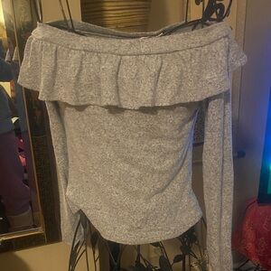 Heart Hips Heather Gray Knit Top